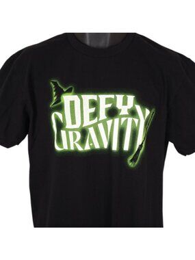 Wicked T Shirt Mens Size Large Black Musical Defy Gravity